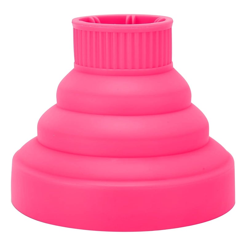 woobles Universal Hair Diffuser, Collapsible Hair Dryer Diffuser Portable Travel Folding Hair Blow Dryer Diffuser Curly or Wavy Hair Styling Tool Hair Dryer Diffuser Nozzle for Hair Dryers(pink) - Image 1